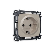 Розетка Ambrella Volt OMEGA с заземлением на винтовых зажимах 2P+E 16A-250V QUANT MO366010_AMB