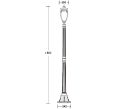Наземный фонарь IP44 Oasis Light 86208 Gb_OL