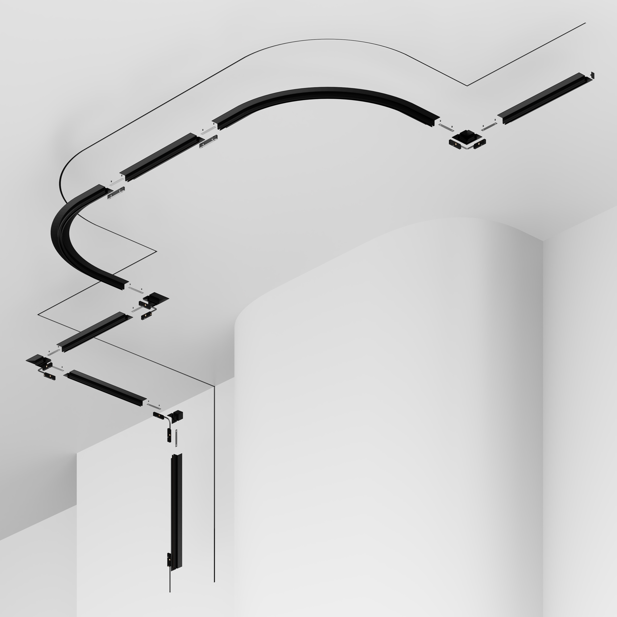 Шинопровод встраиваемый Maytoni Levity TRX184-122B_MY