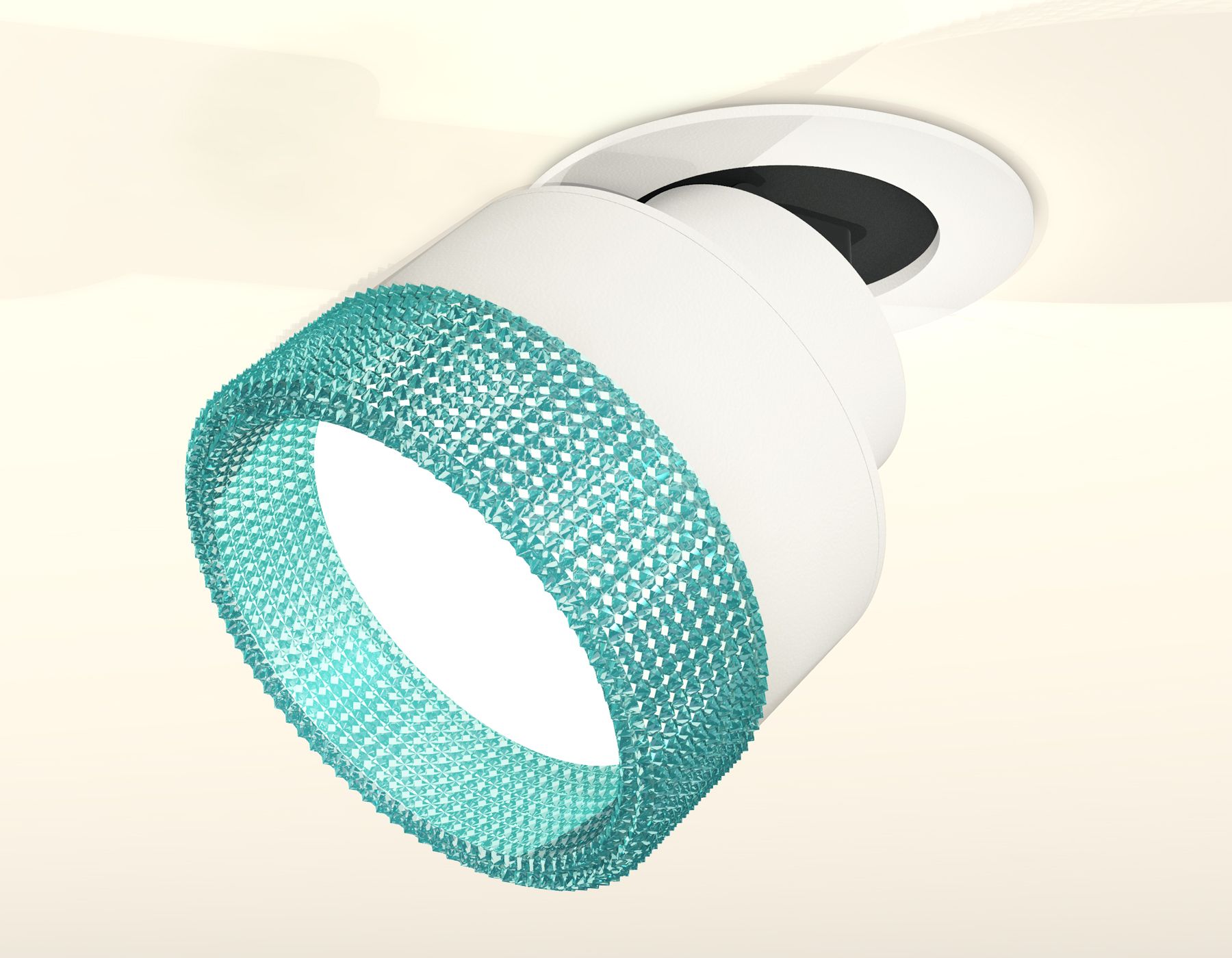 Комплект встраиваемого поворотного светильника с композитным хрусталем TECHNO SPOT XM8101543_AMB