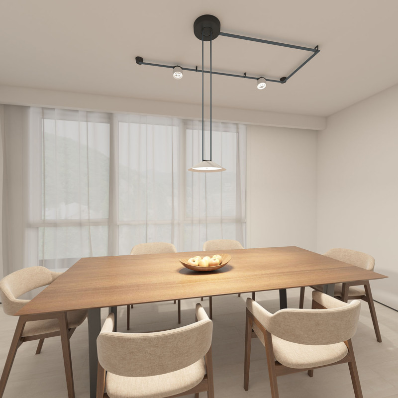 Трековый светильник Denkirs BELTY FLOW DK5565-WH+BK