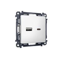 Розетка 2USB A+C 20W быстрая зарядка QUANT MA131010_AMB
