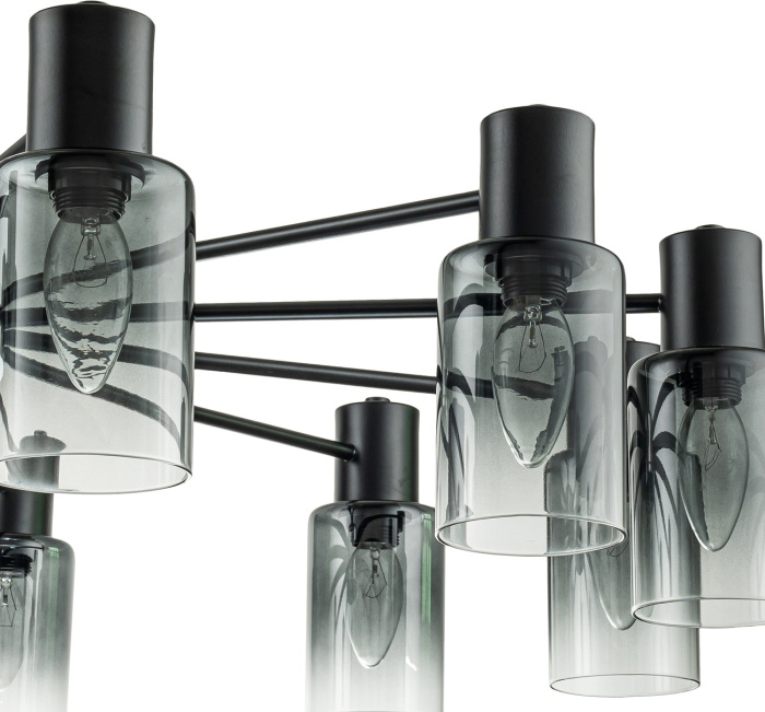 Потолочная люстра на штанге Diversity Escada 2120/12P Black_ESC