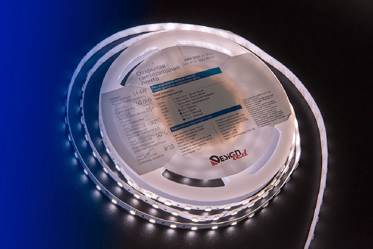 Лента светодиодная 1м. 14,4W 4000K LUX DSG560-24-NW-33 00-00002118_SW