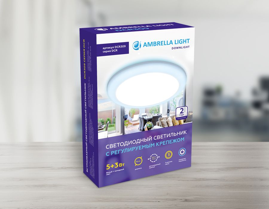 Встраиваемый светильник Ambrella light DOWNLIGHT DCR309_AMB