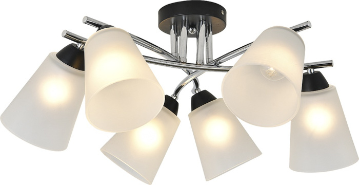 Люстра потолочная накладная с матовым плафоном Escada 2132/6P_ESC