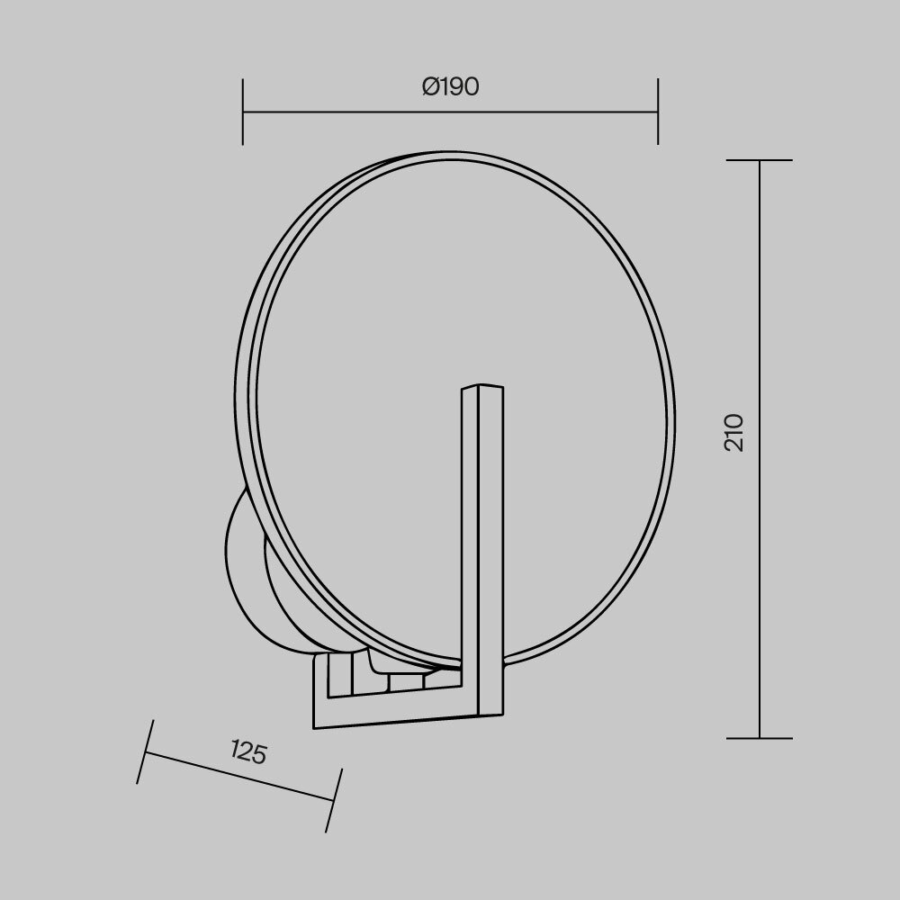 Настенный светильник Maytoni Marmo MOD099WL-01G2_MY