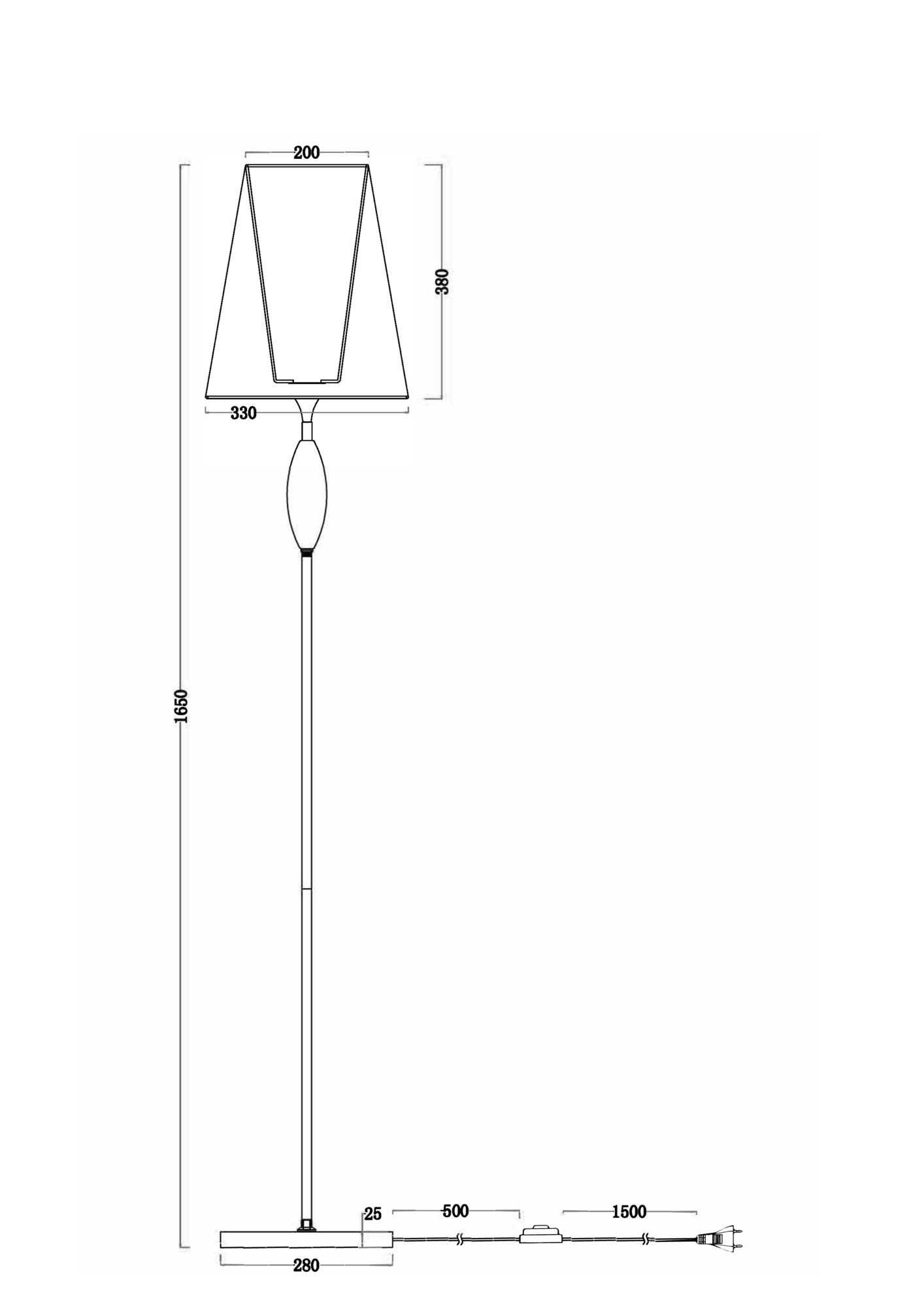 Торшер Freya Sofi FR2022FL-01CH_MY