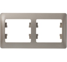 Рамка на 2 поста (титан) Systeme Electric GSL000402