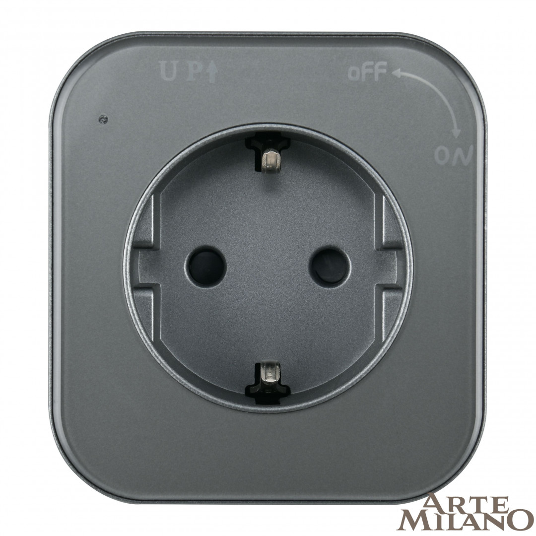 Трековая розетка Arte Milano track-sockets 380022TS/ES Grey