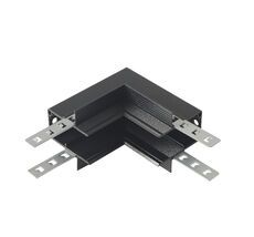 Внутренний соединитель угловой для встраиваемого магнитного шинопровода для ГКЛ12,5 мм Crystal Lux CLT 0.223 13 BL_CR