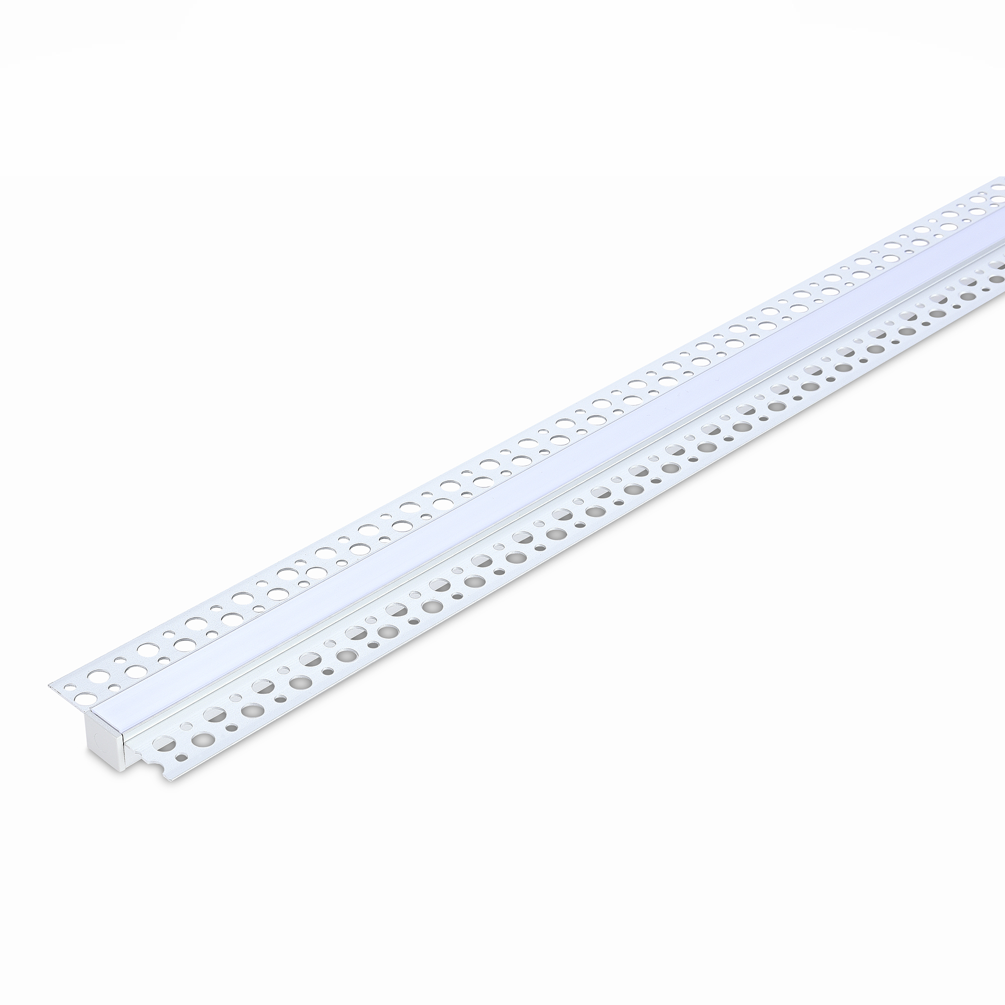 Встраиваемый в гипсокартон алюминиевый профиль с рассеивателем(к-т: 2 загл.) ST Luce ST017.129.07