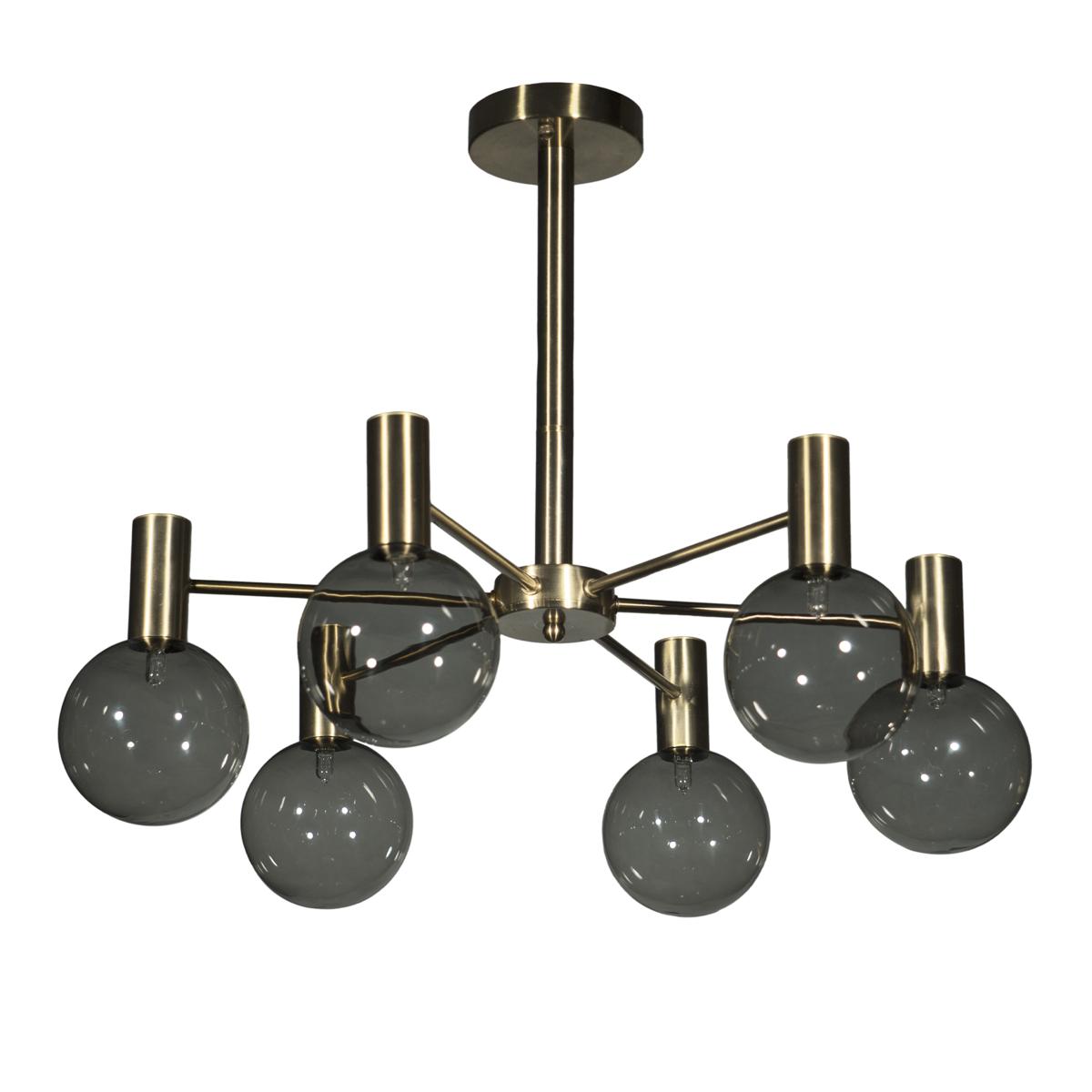 Потолочная люстра Loft IT на штанге Tiara 10045/6 Gold_LF