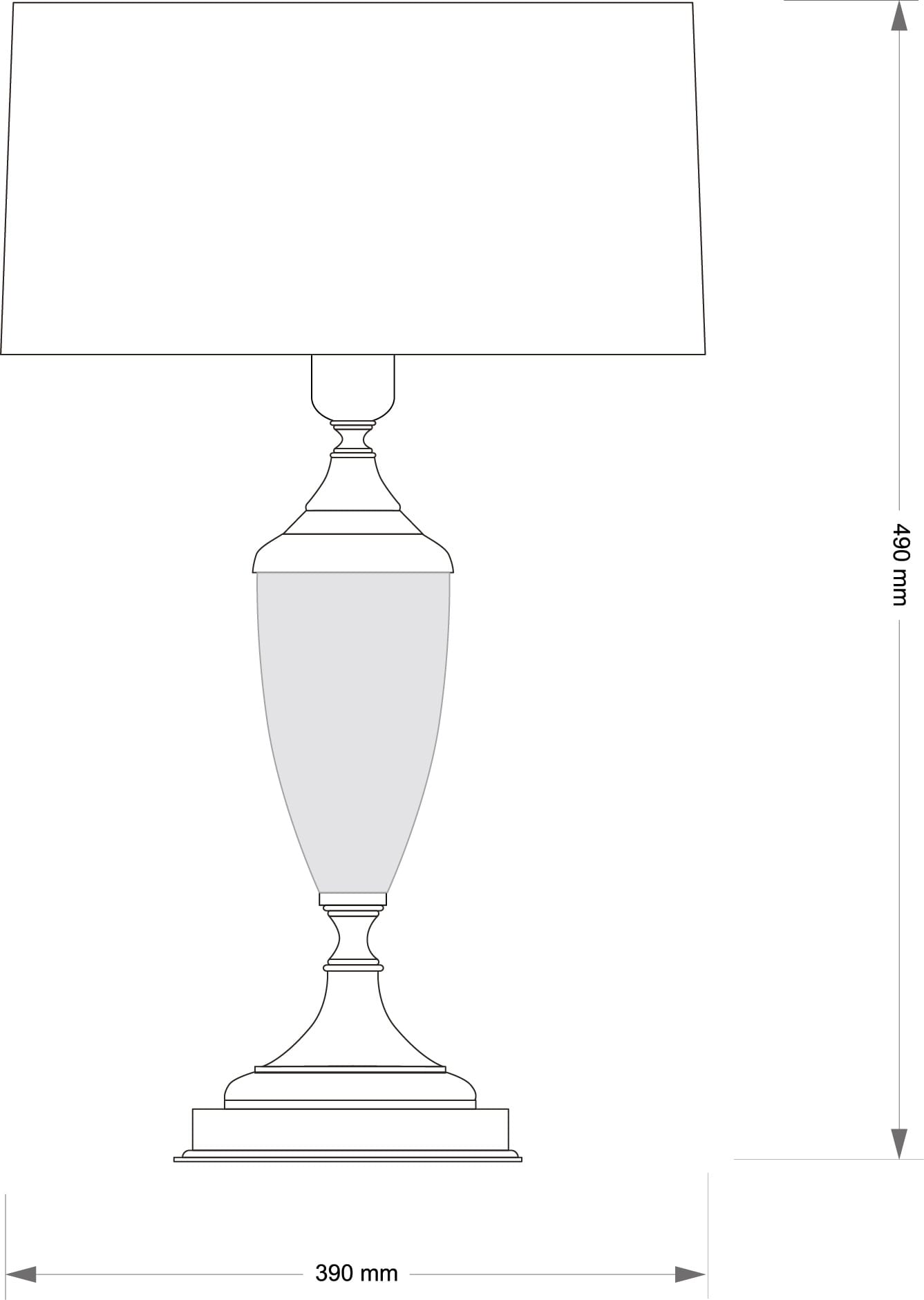 Настольная лампа Kutek Monza MON-LG-1(N/A)