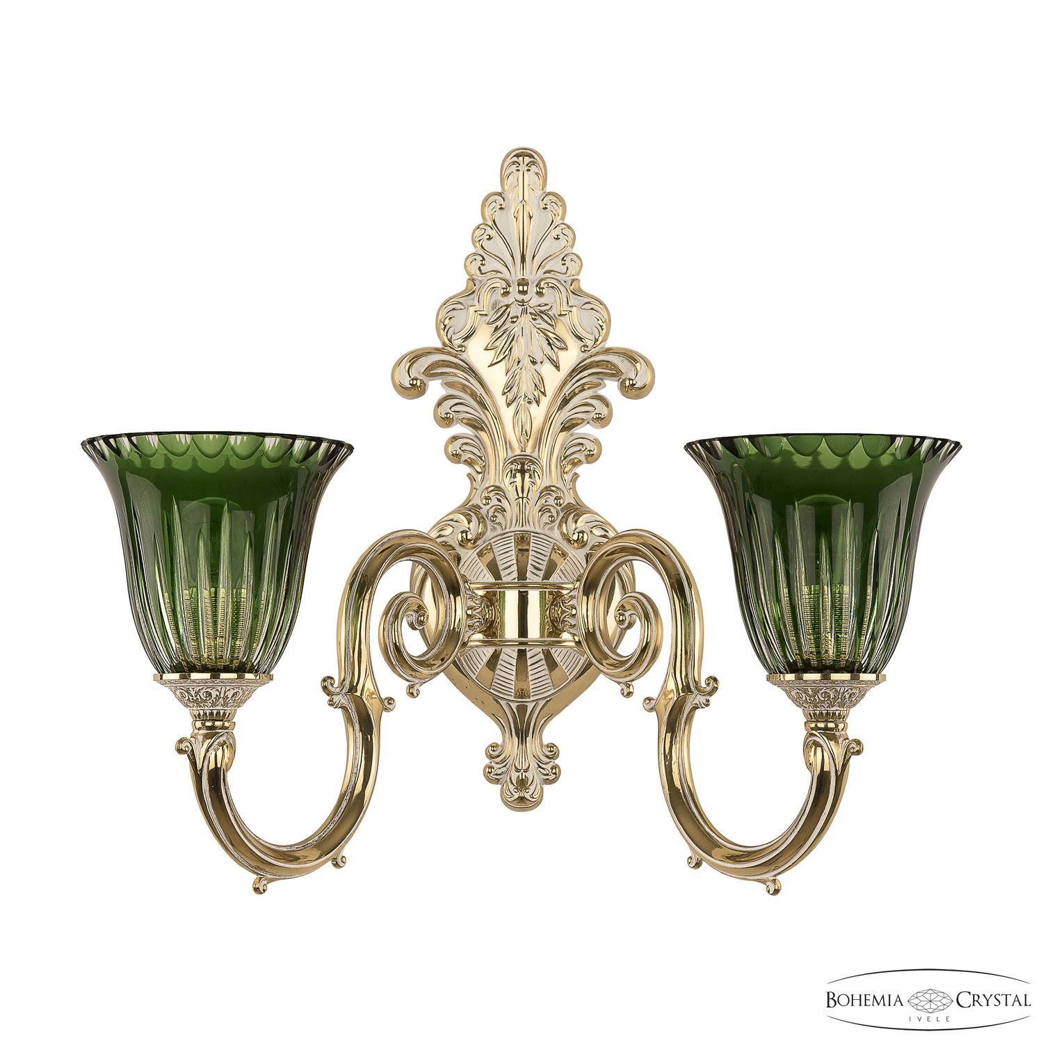 

Бра Bohemia Ivele 7203B15/2/210 GW P2 U Clear-Green/H-1K, 7203B15/2/210 GW P2 U Clear-Green/H-1K