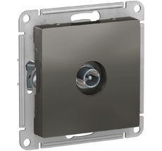 ТВ-розетка встраиваемая проходная (сталь) Systeme Electric ATN000991