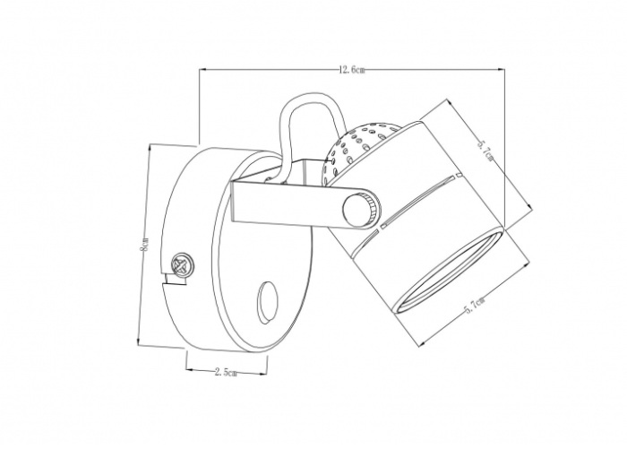 Спот ArteLamp LENTE A1310AP-1CC