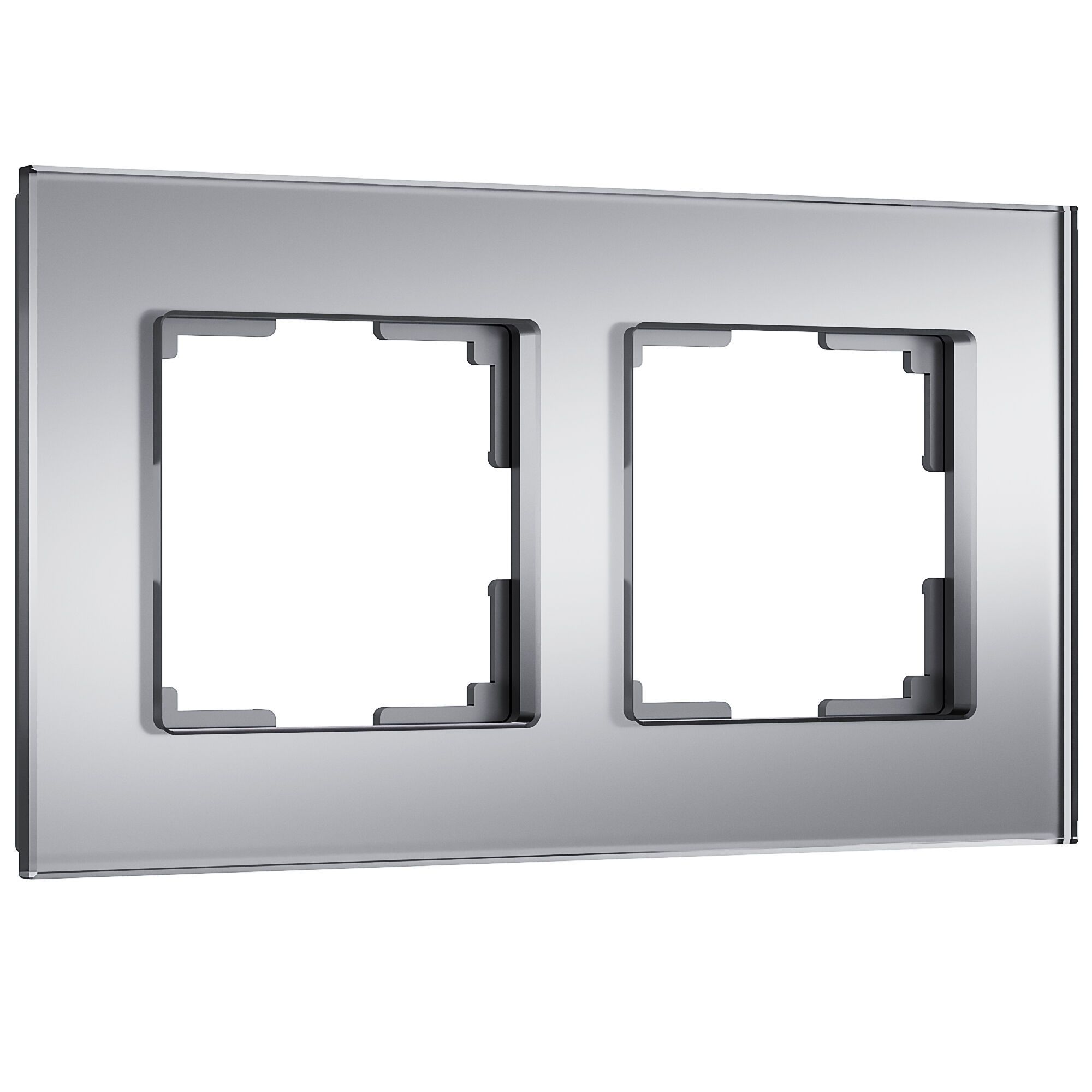 

Рамка на 2 поста Senso (серебряный, стекло soft-touch) Werkel a064569, a064569