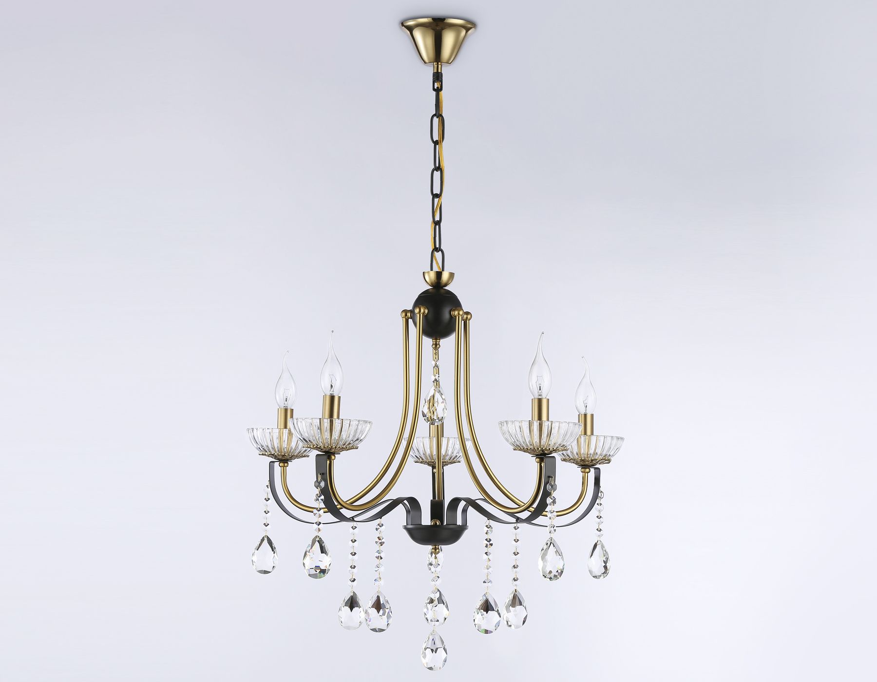 Подвесная люстра Ambrella light с хрусталем Traditional TR4952_AMB