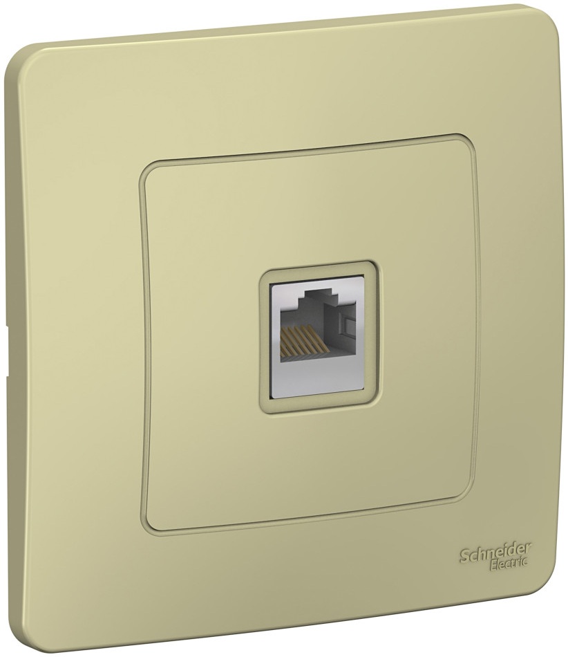 Розетка встраиваемая Ethernet RJ-45 (бежевый) Systeme Electric BLNIS045007