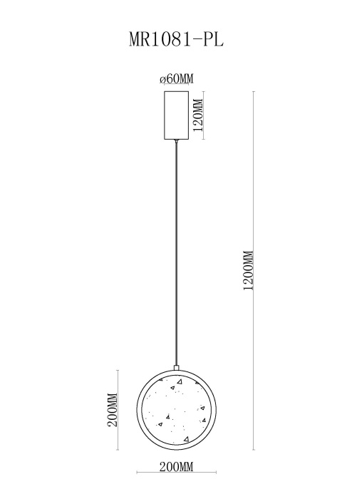 Подвесной светильник MyFar Lora MR1081-PL