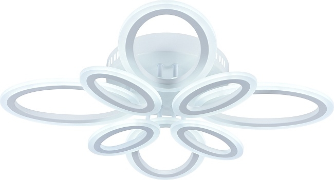 Потолочная люстра светодиодная с пультом регулировкой цветовой температуры и яркости ночным режимом Escada 10207/8LED_ESC