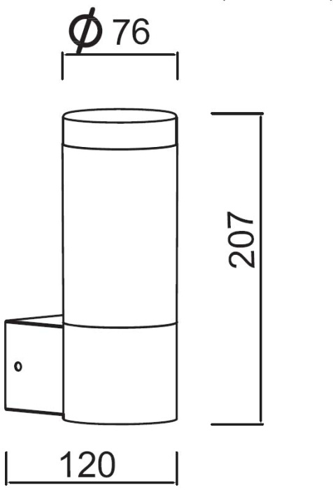 Настенный светильник уличный IP44 светодиодный Oasis Light ST0081 SS_OL