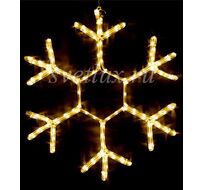 Светодиодная Снежинка 0,7м Тепло-Белая, Дюралайт на Металлическом Каркасе, IP54 13-044_BL