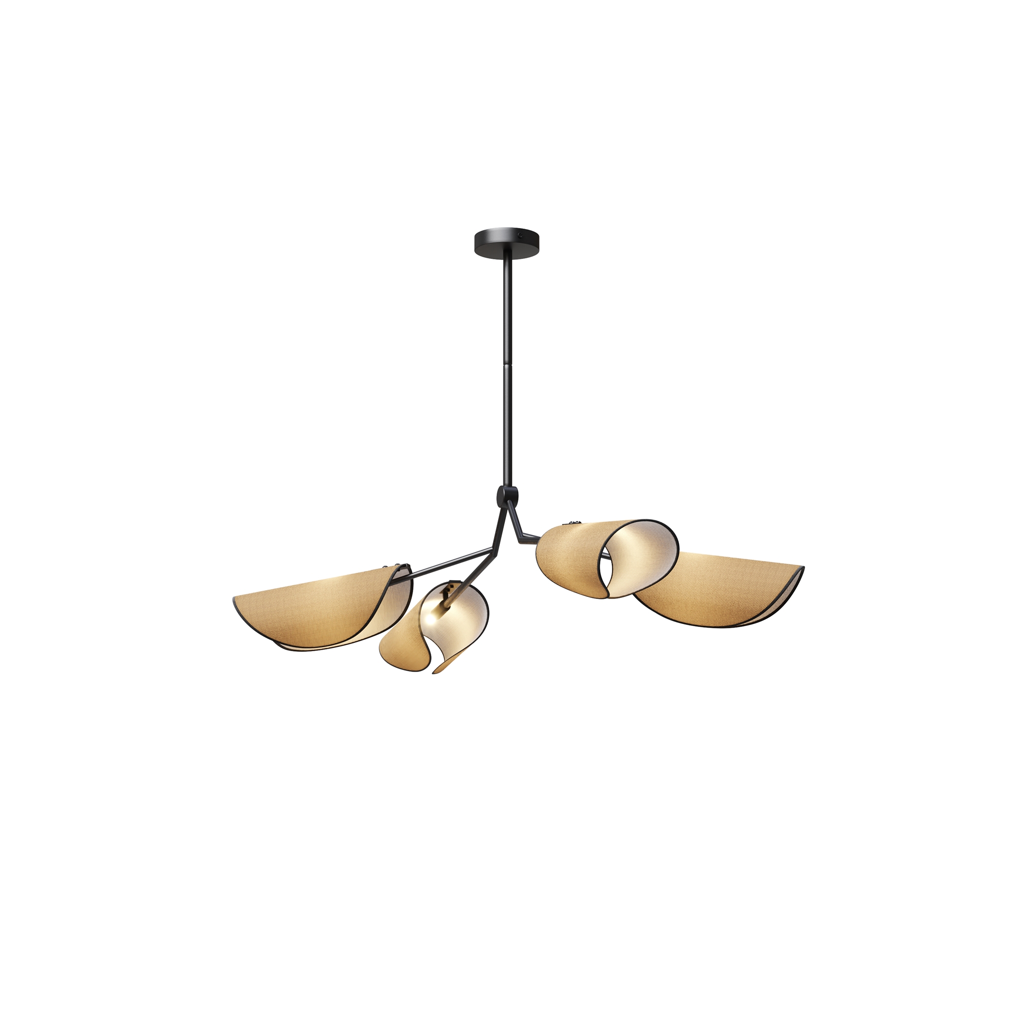 Подвесная люстра на штанге Maytoni Organic MOD225PL-04B_MY