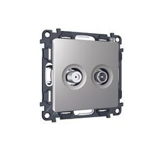 Комплект механизма розетки TV оконечной + SAT 5-862MHz 3.5dB/950-2150MHz 3.5dB ALFA QUANT (AP5133, VM217) Ambrella Volt MA513310_AMB