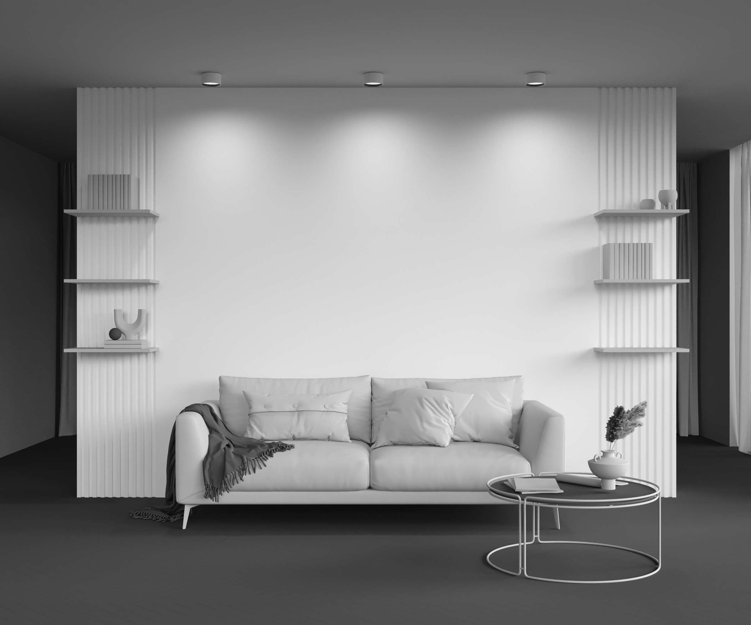 Накладной светильник Maytoni Glare C091CL-12W4K-W_MY