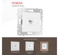 Розетка интернет RJ45 Arte Milano 203.45-1.white