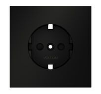 Накладка для розетки Voltum с заземлением и защитными шторками S70 VLS000708