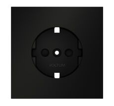 Накладка для розетки Voltum с заземлением и защитными шторками S70 VLS000708