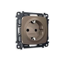 Розетка Ambrella Volt OMEGA с заземлением на винтовых зажимах 2P+E 16A-250V QUANT MO636010_AMB