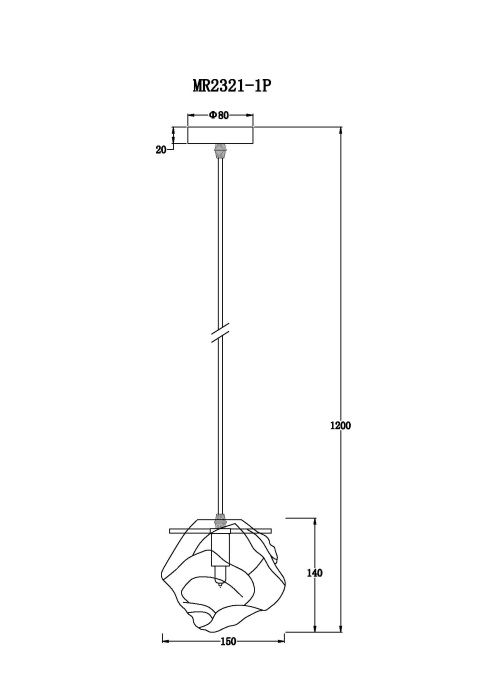 Подвесной светильник MyFar Stella MR2321-1P