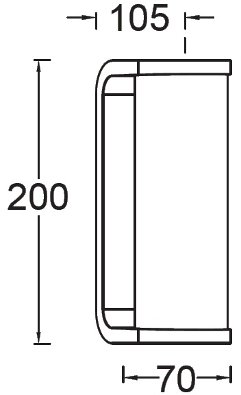 Настенный светильник уличный IP44 Oasis Light W1936 Gr_OL