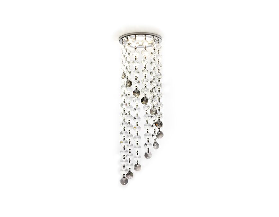 Встраиваемый светильник Ambrella light Crystal K3440 CL/BK/CH_AMB