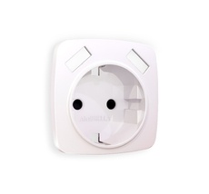 Лицевая панель для электрической розетки с заземлением со шторками 2USB A+A QUANT Ambrella Volt OMEGA OP2090_AMB