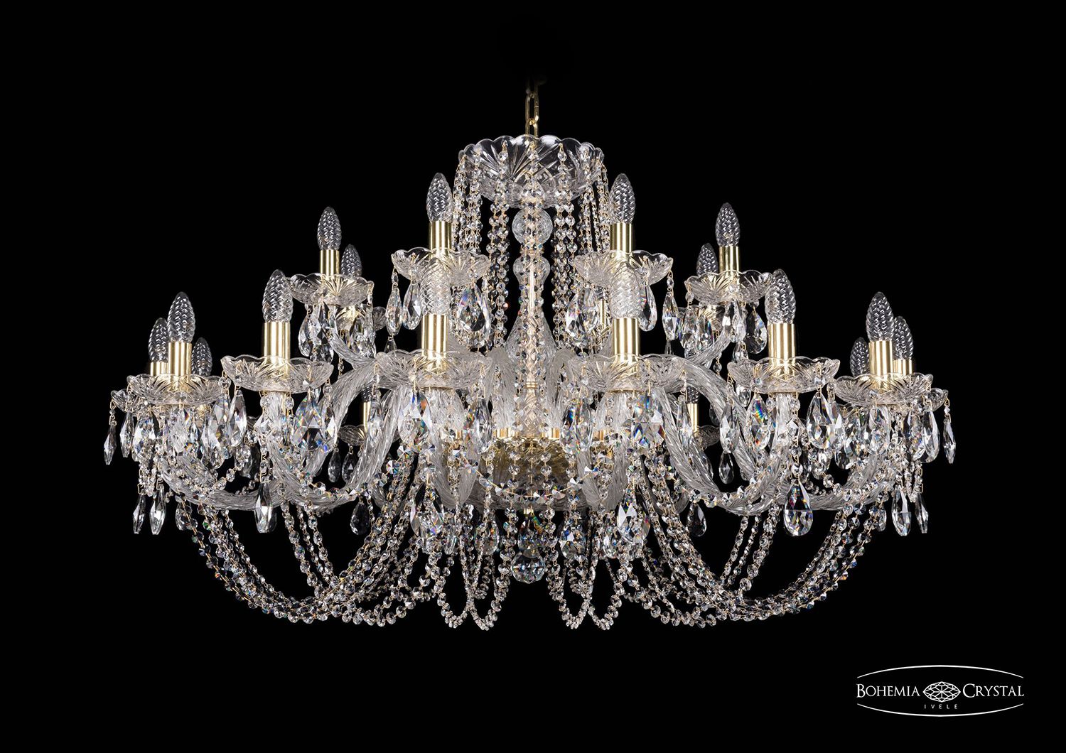 Хрустальная люстра Bohemia Ivele 1402/16+8/400 G_BI