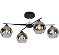 Люстра потолочная на штанге E27*60W Black/Chrome Escada 693/4P_ESC