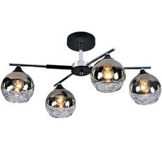 Люстра потолочная на штанге E27*60W Black/Chrome Escada 693/4P_ESC