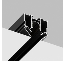 Встраиваемый магнитный трек в натяжной ПВХ потолок. Crystal Lux CLT 0.134 01 L3000 BL_CR