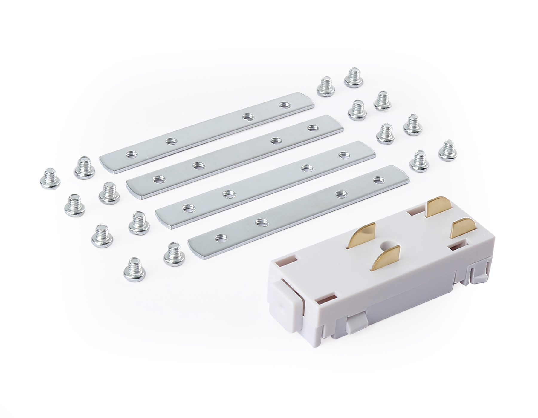 Коннектор питания прямой с соединителем для шинопровода в натяжной потолок Ambrella Light Magnetic GL1107_AMB