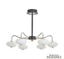 Потолочная люстра Arte Milano Neapolis 273908/6 BK/GD