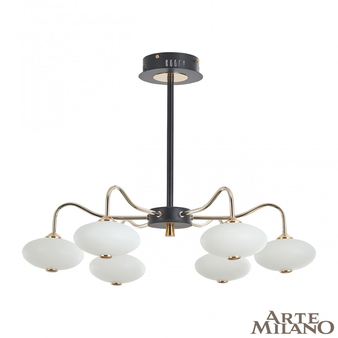 

Потолочная люстра Arte Milano Neapolis 273908/6 BK/GD, 273908/6 BK/GD