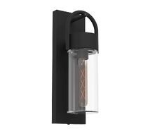 Уличный настенный светильник Eglo CARRARO, E27, 1X60W, IP44, L115, H380, A130, сталь, черный/стекло, прозрачный 900285