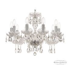 Хрустальная люстра Bohemia Ivele Crystal 118/10/195 Ni_BI