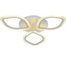 Люстра (+ночной режим) с пультом потолочная светодиодная 10251/3 LED*60+5W Escada 10251/3LED BL_ESC