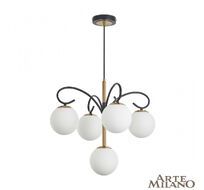 Потолочная люстра Arte Milano Neapolis 273808/4+1 BK/GD